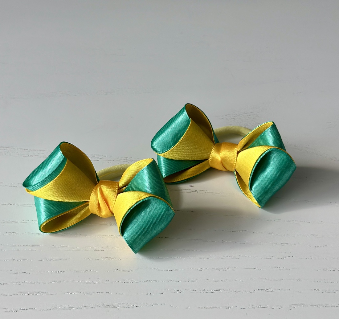 Elastice de par handmade cu funda din satin - îmbrăcăminte și modă - accesorii păr - accesorii de păr - Artynos.ro