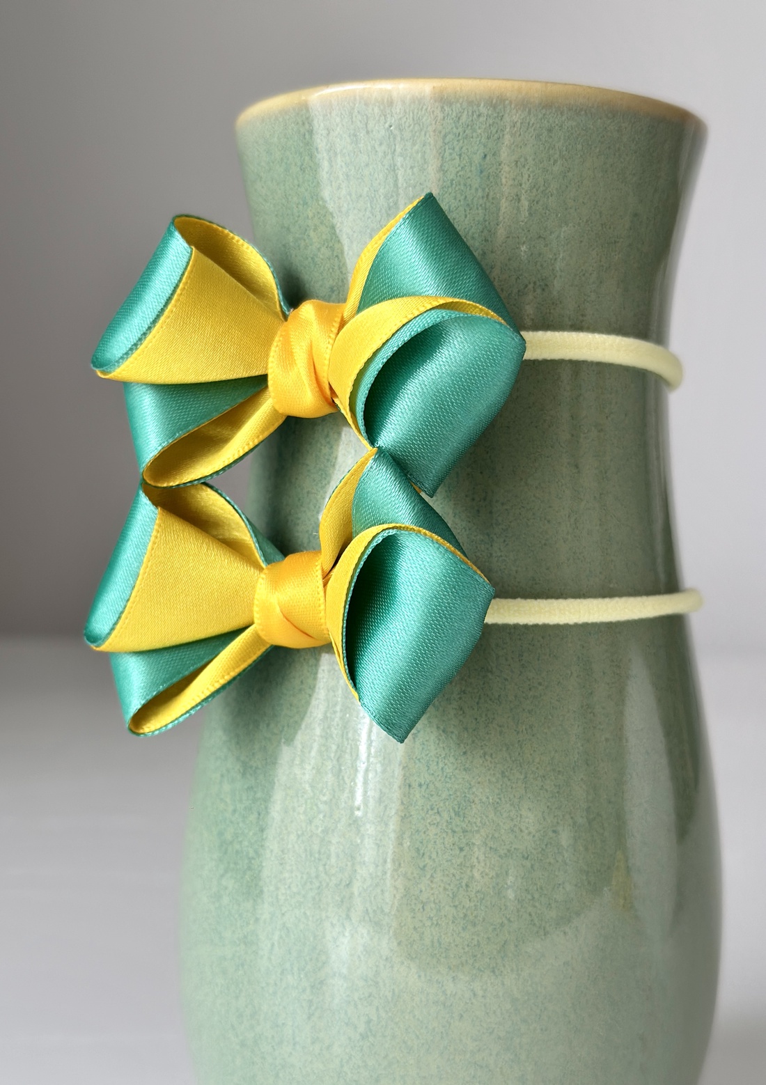 Elastice de par handmade cu funda din satin - îmbrăcăminte și modă - accesorii păr - accesorii de păr - Artynos.ro