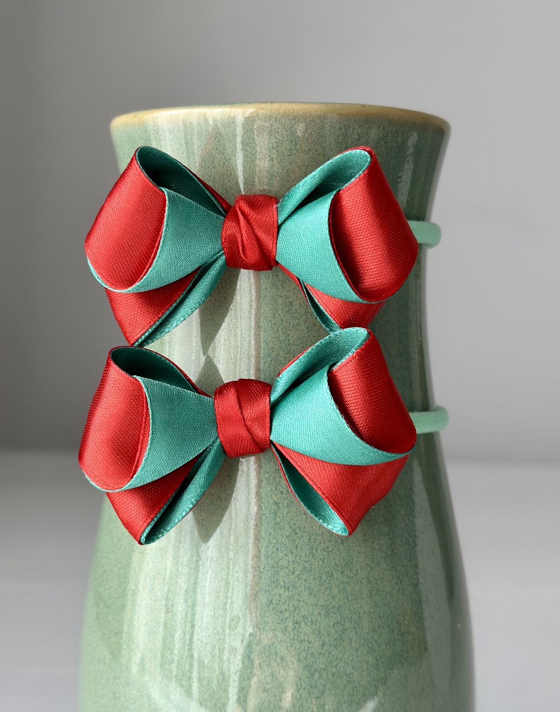 Elastice de par handmade cu funda din satin - îmbrăcăminte și modă - accesorii păr - accesorii de păr - Artynos.ro