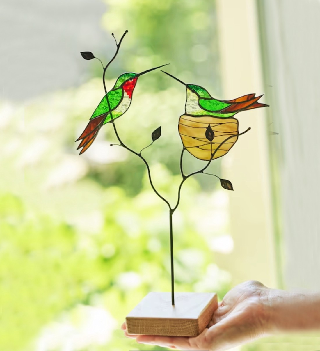 Colibri pereche decor de masă - casă & stil de viață - accesorii pentru decorat casa - decorațiuni de masă și decorațiuni pentru rafturi  - decorațiuni de masă - Artynos.ro