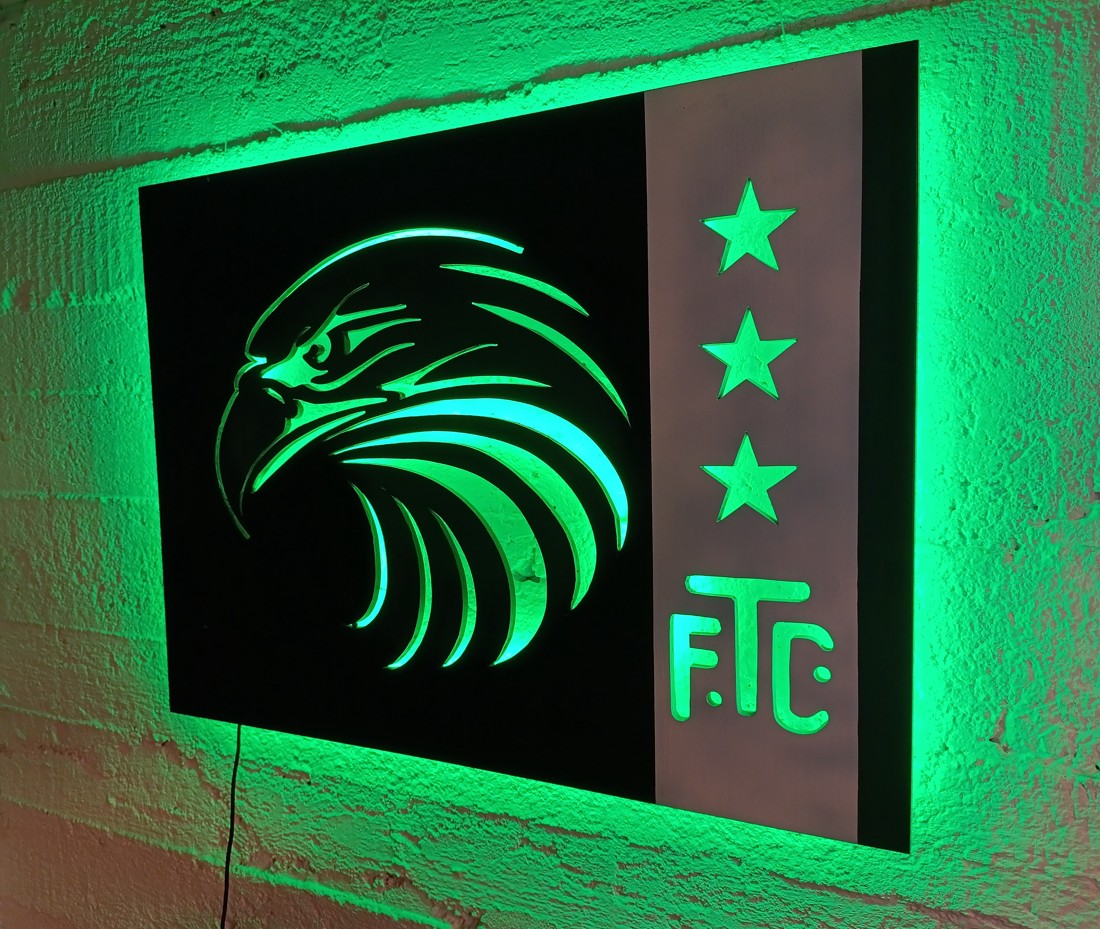 Vulturul Fradi - artă de perete, decorațiuni și iluminare de ambianță într-unul singur, cu un covoraș de bere cadou! -  - Artynos.ro