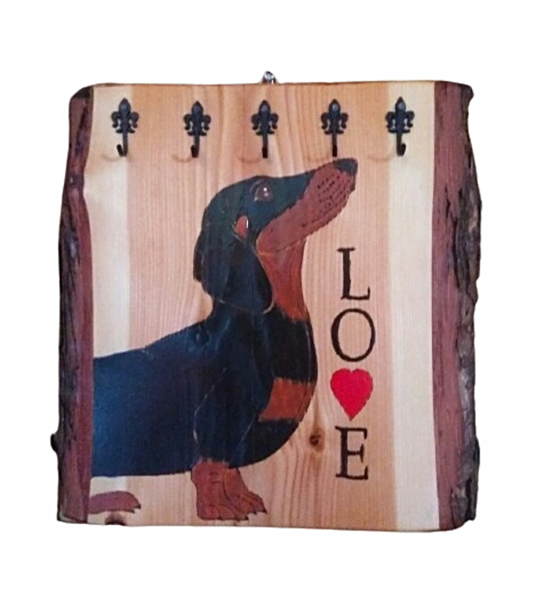 Dachshund LOVE breloc de perete -  - Artynos.ro