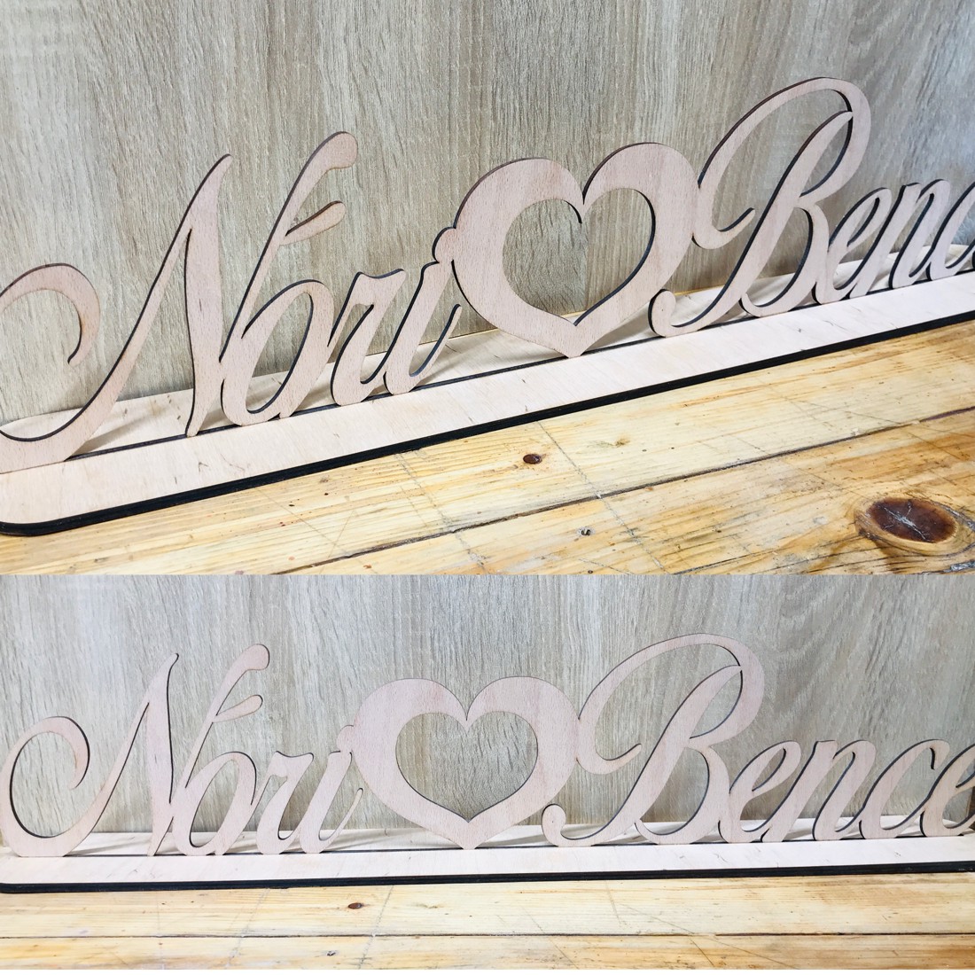 Piesă centrală de nuntă cu nume -  - Artynos.ro