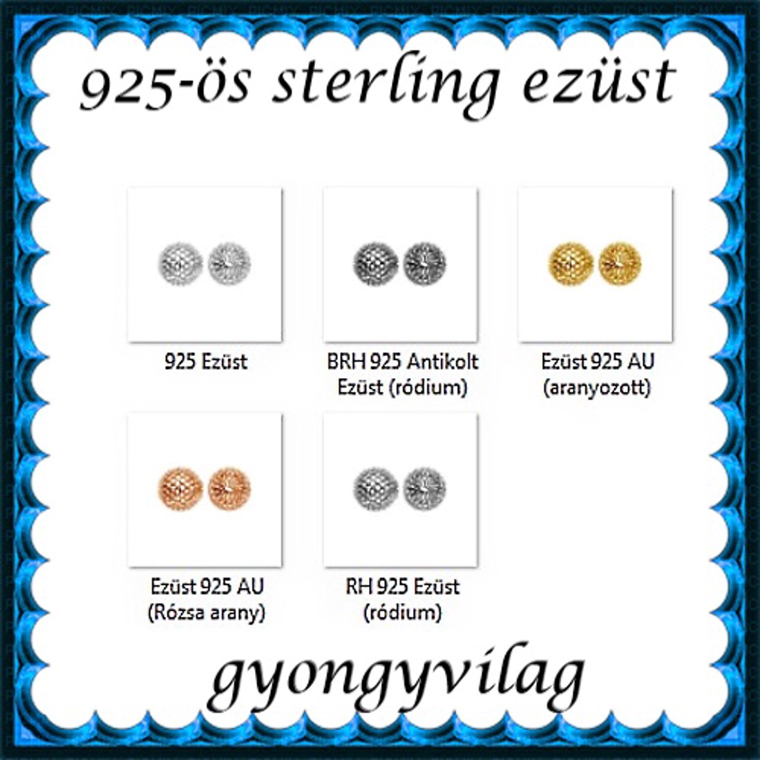 Accesorii pentru bijuterii din argint 925: intermediar / perlă / ornament EKÖ 26-5 2pcs/cs - - Artynos.ro Accesorii pentru bijuterii din argint 925: intermediar / perlă / ornament EKÖ 26-5 2pcs/cs - - Artynos.ro