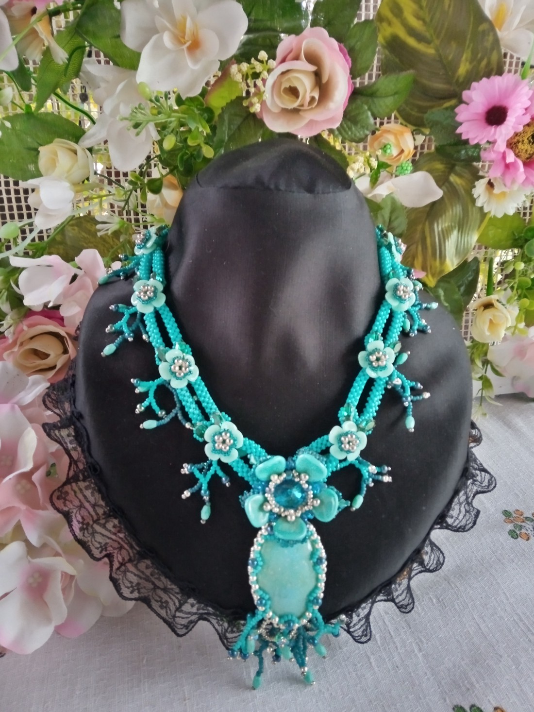 Colier cu perle - bijuterii - coliere - coliere din perle - Artynos.ro