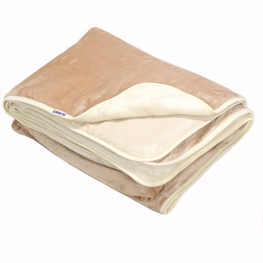 Păturică fleece dublu pătură drape-crem -  - Artynos.ro