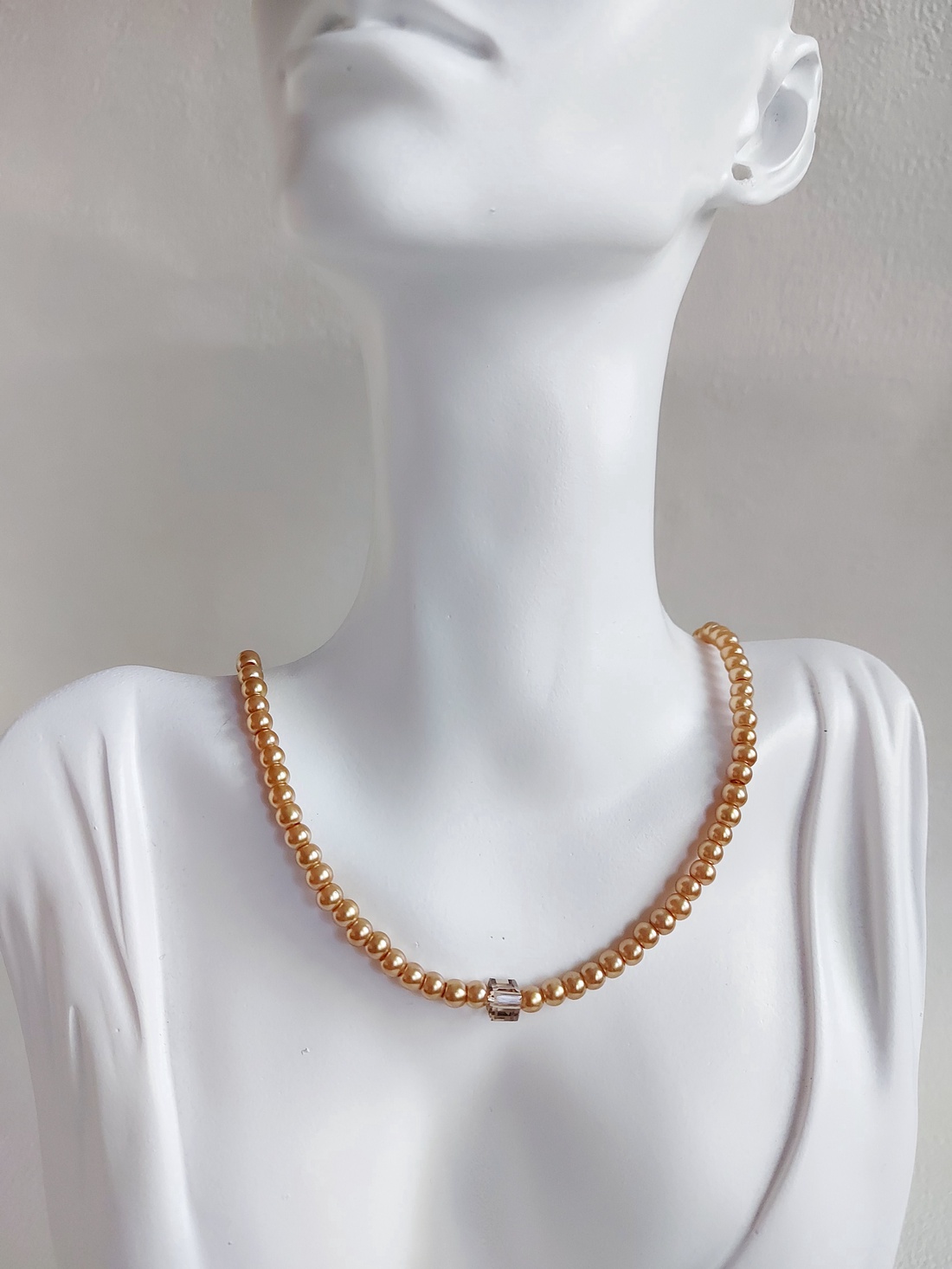 Colier perle sticlă  - bijuterii - coliere - coliere din perle - Artynos.ro Colier perle sticlă  - bijuterii - coliere - coliere din perle - Artynos.ro