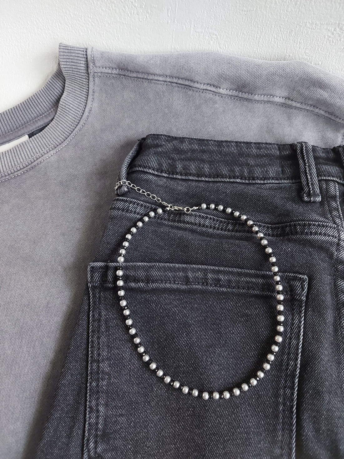 Colier perle sticlă  - bijuterii - coliere - coliere din perle - Artynos.ro Colier perle sticlă  - bijuterii - coliere - coliere din perle - Artynos.ro