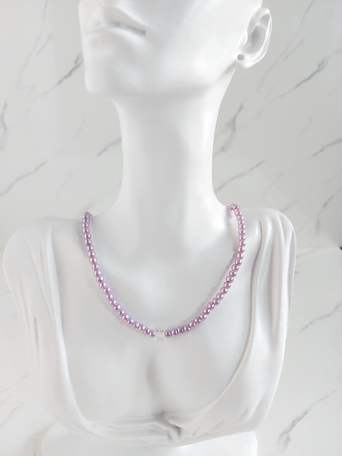 Colier perle de sticlă  - bijuterii - coliere - coliere din perle - Artynos.ro Colier perle de sticlă  - bijuterii - coliere - coliere din perle - Artynos.ro