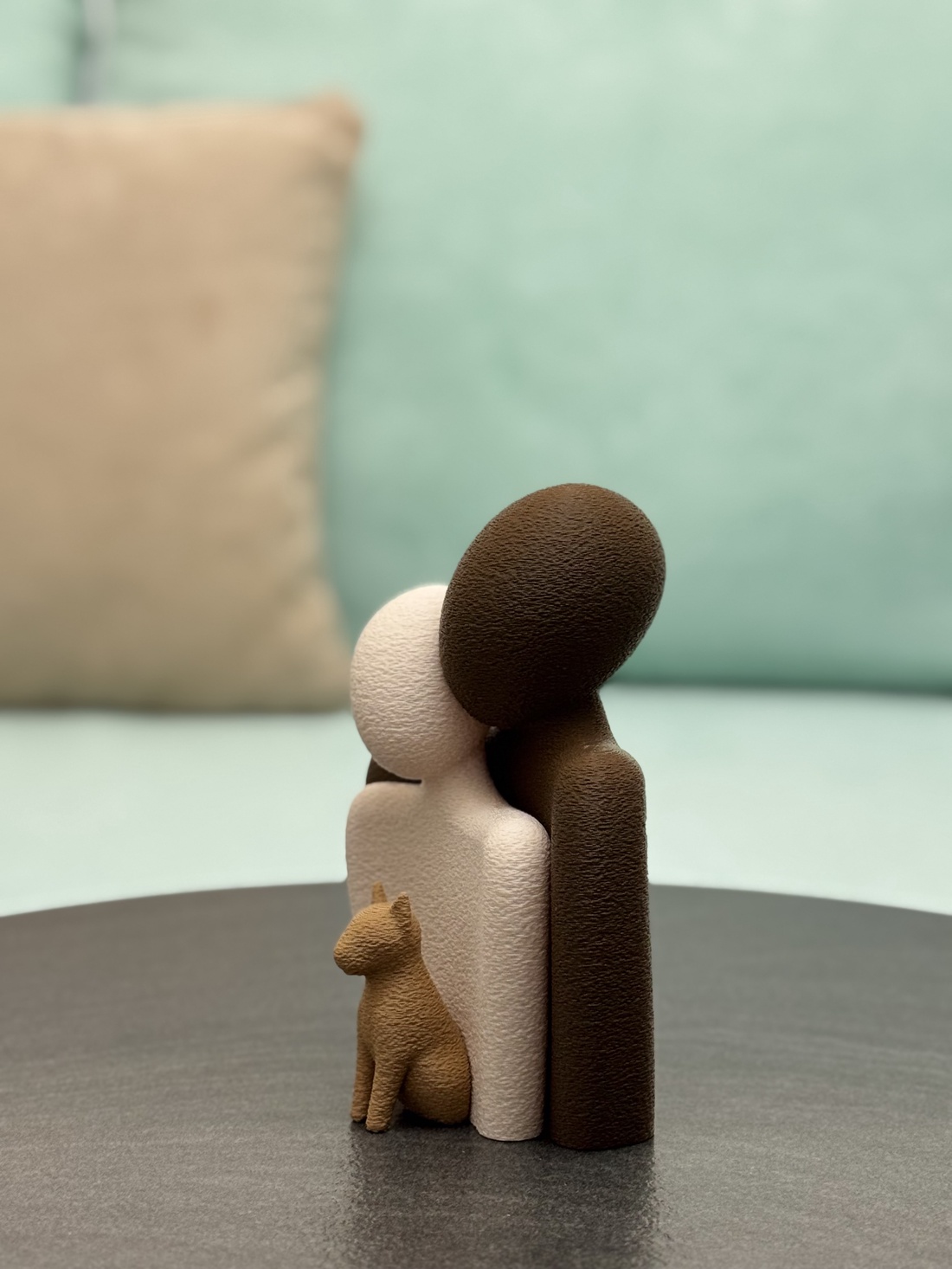 Set Statui cuplu si catel (barbat, femeie si animalut caine) design Minimalist - casă & stil de viață - decorațiuni de casă - decorațiuni de masă și rafturi - decorațiuni de masă - Artynos.ro