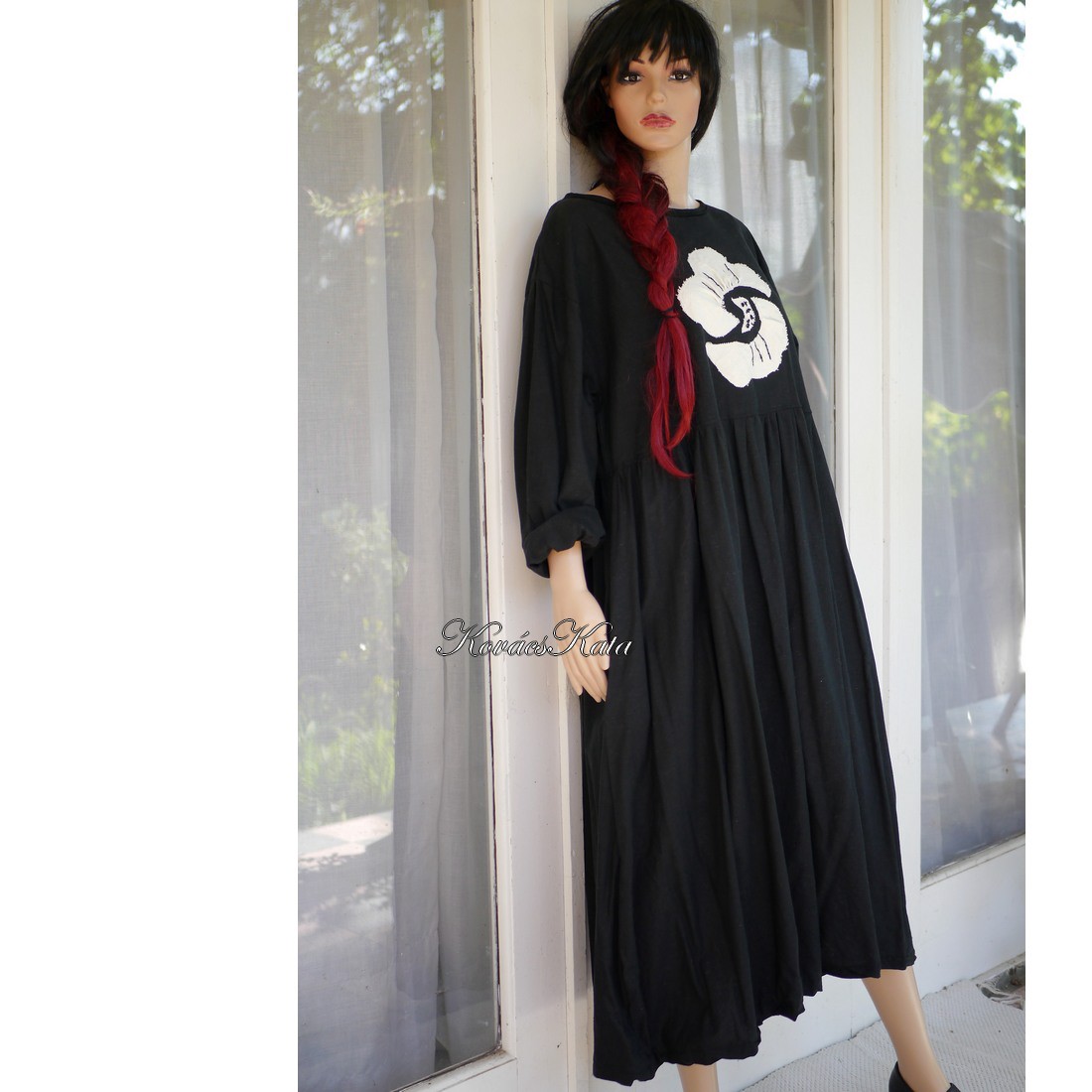 DORA - rochie pentru păpuși cu aplicații - îmbrăcăminte și modă - haine damă - haine maternitate - Artynos.ro