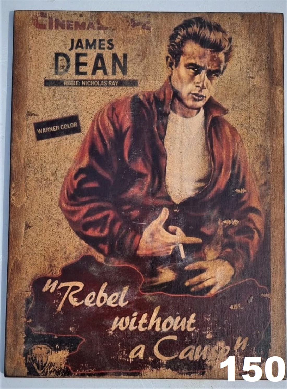 James Dean poza de lemn - casă & stil de viață - accesorii pentru decorat casa - picturi murale - artă de perete din lemn - Artynos.ro