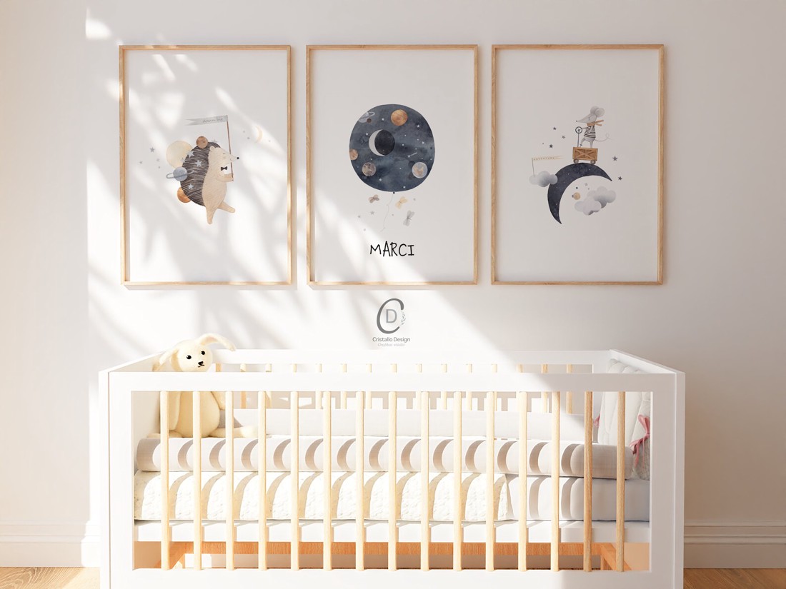 Imagine personalizată pentru camera copiilor, decorațiuni pentru camera copilului, set de artă de perete cu animale din pădure 3 buc - - Artynos.ro Imagine personalizată pentru camera copiilor, decorațiuni pentru camera copilului, set de artă de perete cu animale din pădure 3 buc - - Artynos.ro