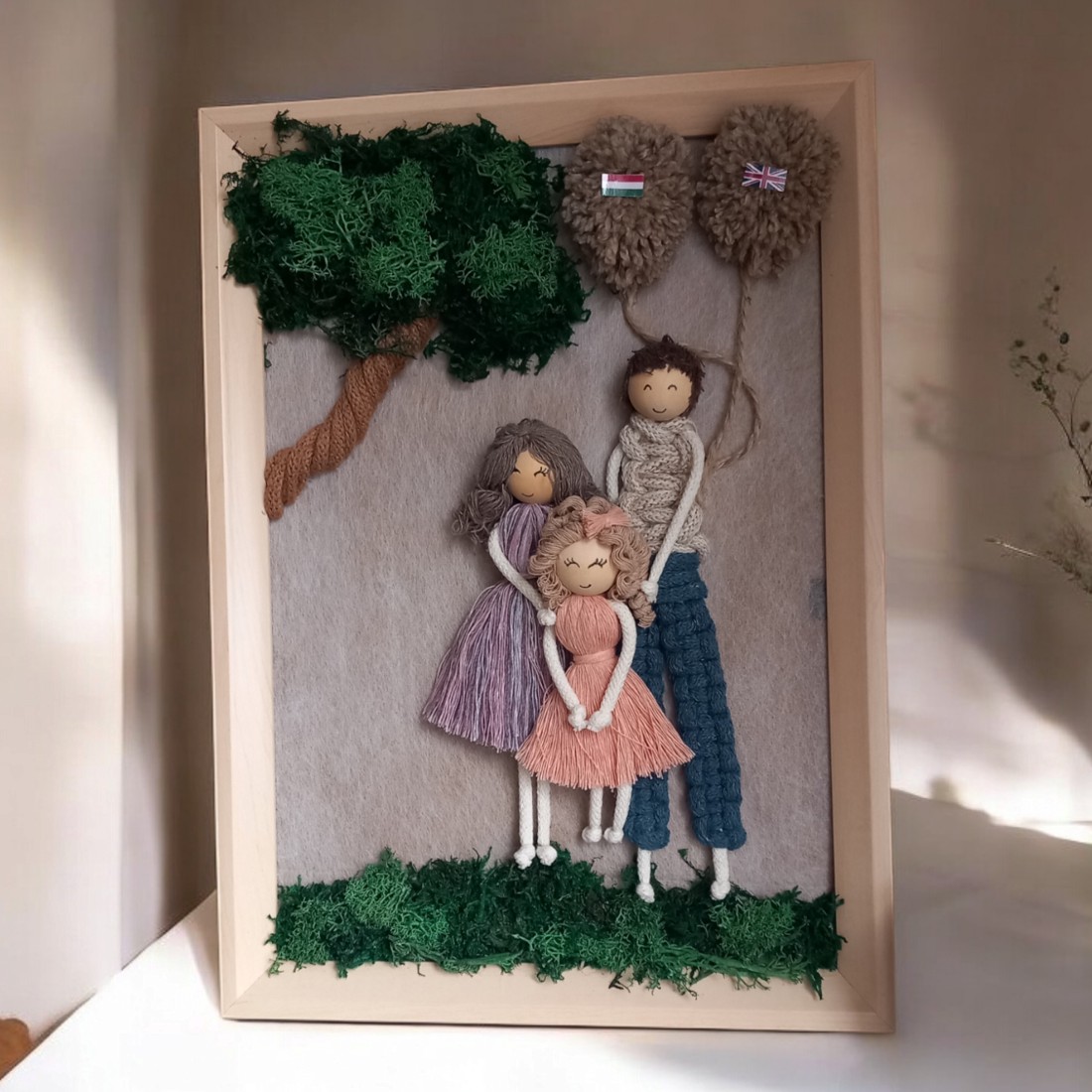 Imagine 3D personalizată a unei familii sub un copac cu baloane. - - Artynos.ro Imagine 3D personalizată a unei familii sub un copac cu baloane. - - Artynos.ro