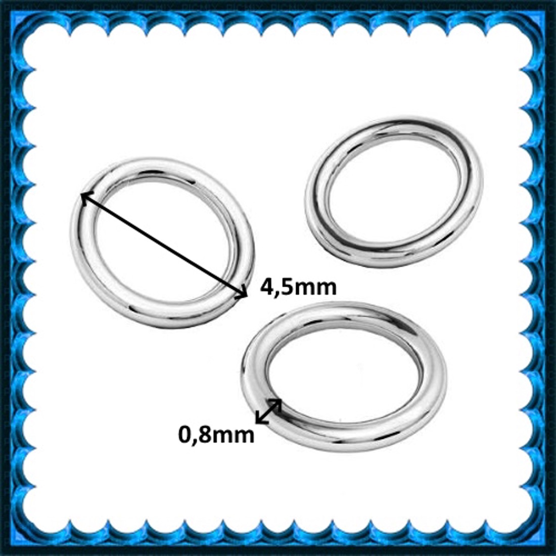 Fermoar pentru bijuterii din argint 925: cerc închis ESZK Z 4,5x0,8 mm 3 buc/pachet - - Artynos.ro Fermoar pentru bijuterii din argint 925: cerc închis ESZK Z 4,5x0,8 mm 3 buc/pachet - - Artynos.ro