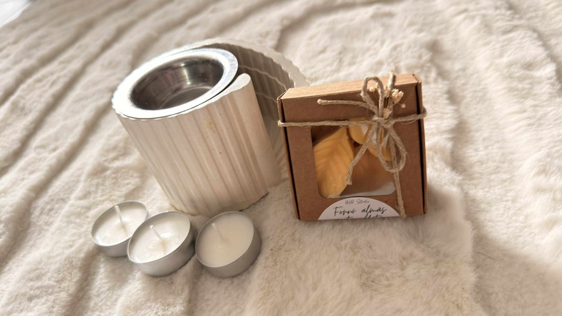 Pachet de ceară parfumată cu vaporizator și infuzor de ceai - casă & stil de viață - lumânări, parfumuri, arome - ceară parfumată - Artynos.ro