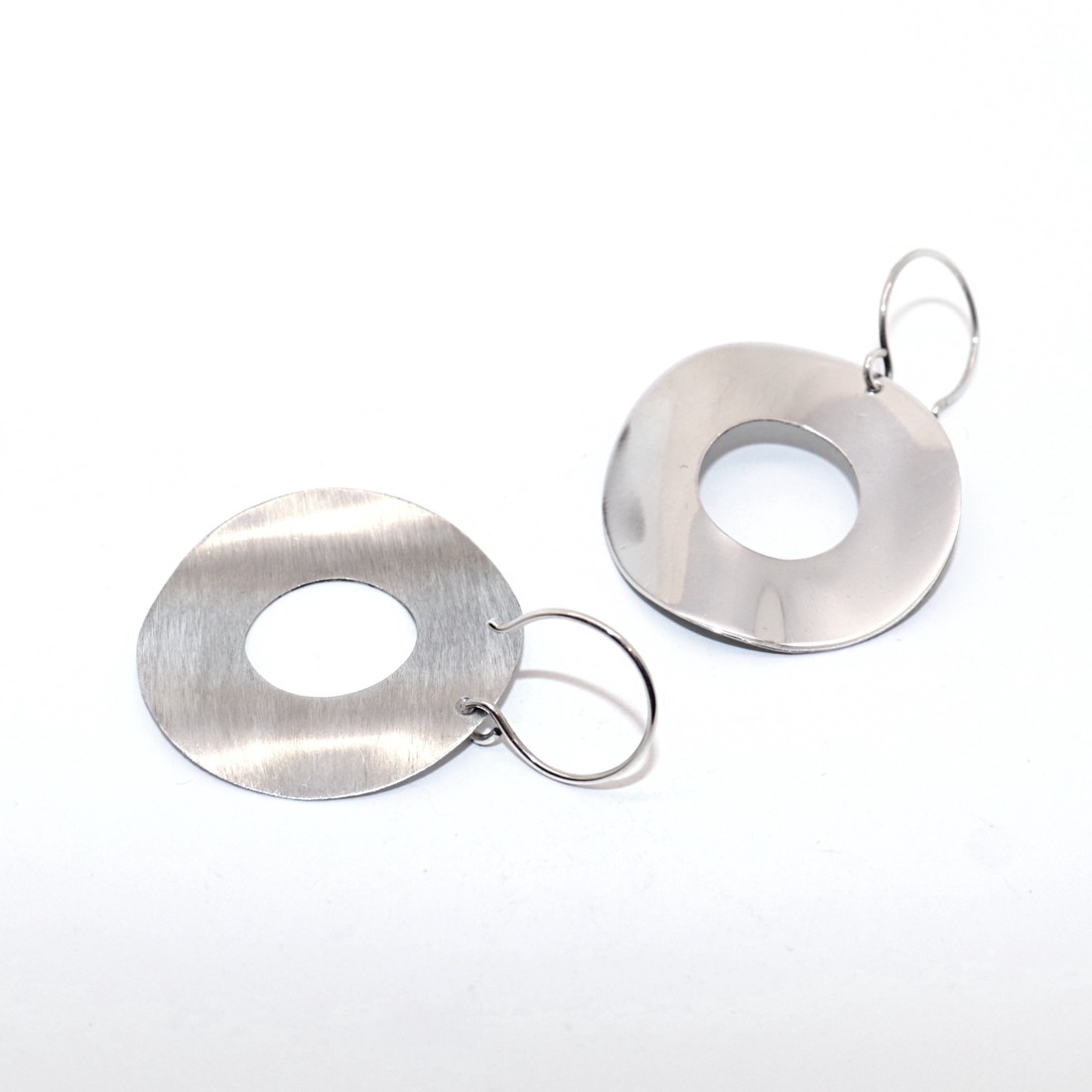 Pereche de cercei pentru femei din aluminiu cu cârlig de argint (F.39) - - Artynos.ro Pereche de cercei pentru femei din aluminiu cu cârlig de argint (F.39) - - Artynos.ro