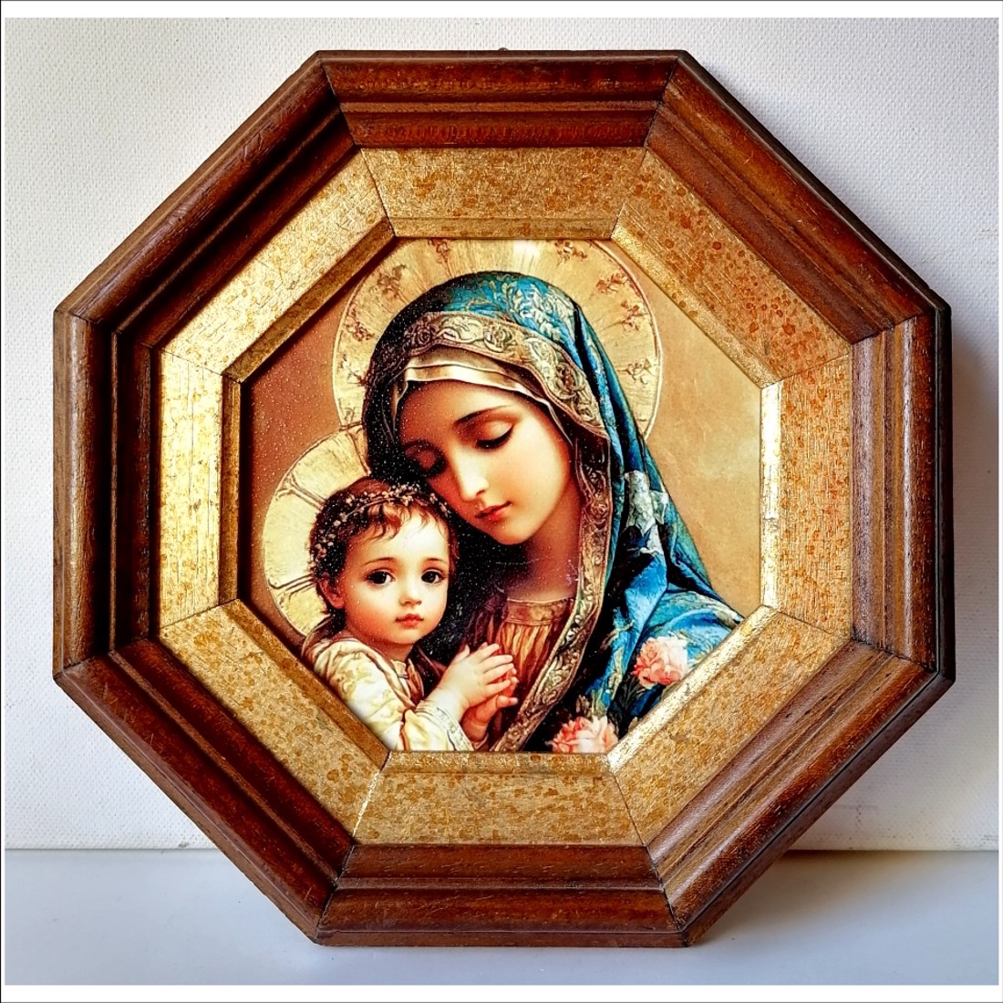 Maria și Pruncul Iisus, tablou realizat pe suport de porțelan - casă & stil de viață - accesorii religioase - cruce - Artynos.ro