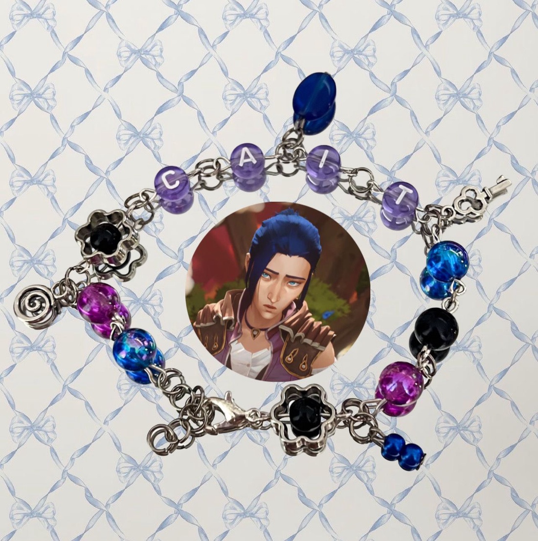 Bratari handmade din Arcane cu Caitlyn si Vi - bijuterii - brățări - brățări din mărgele - Artynos.ro