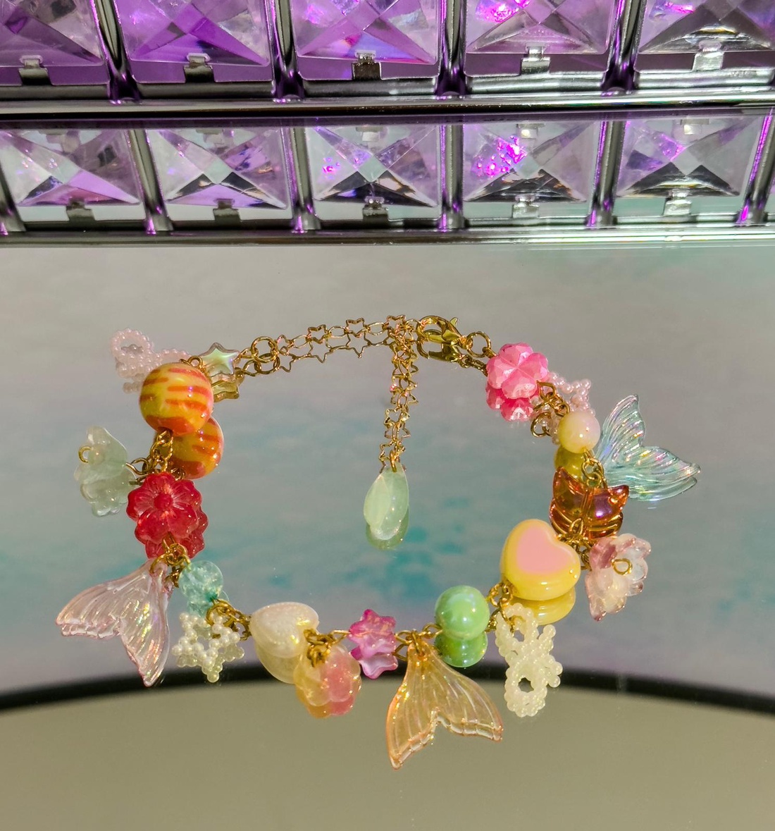 Brățară Handmade Mermaid Sunset - bijuterii - brățări - brățări din mărgele - Artynos.ro
