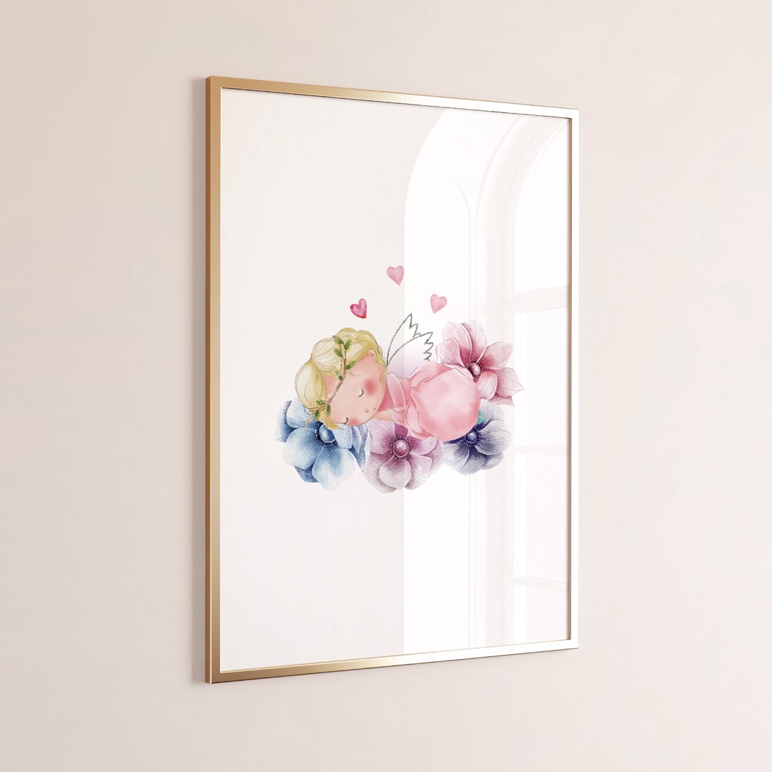 Decal de perete zână de primăvară, poster, decorare cameră copii -  - Artynos.ro
