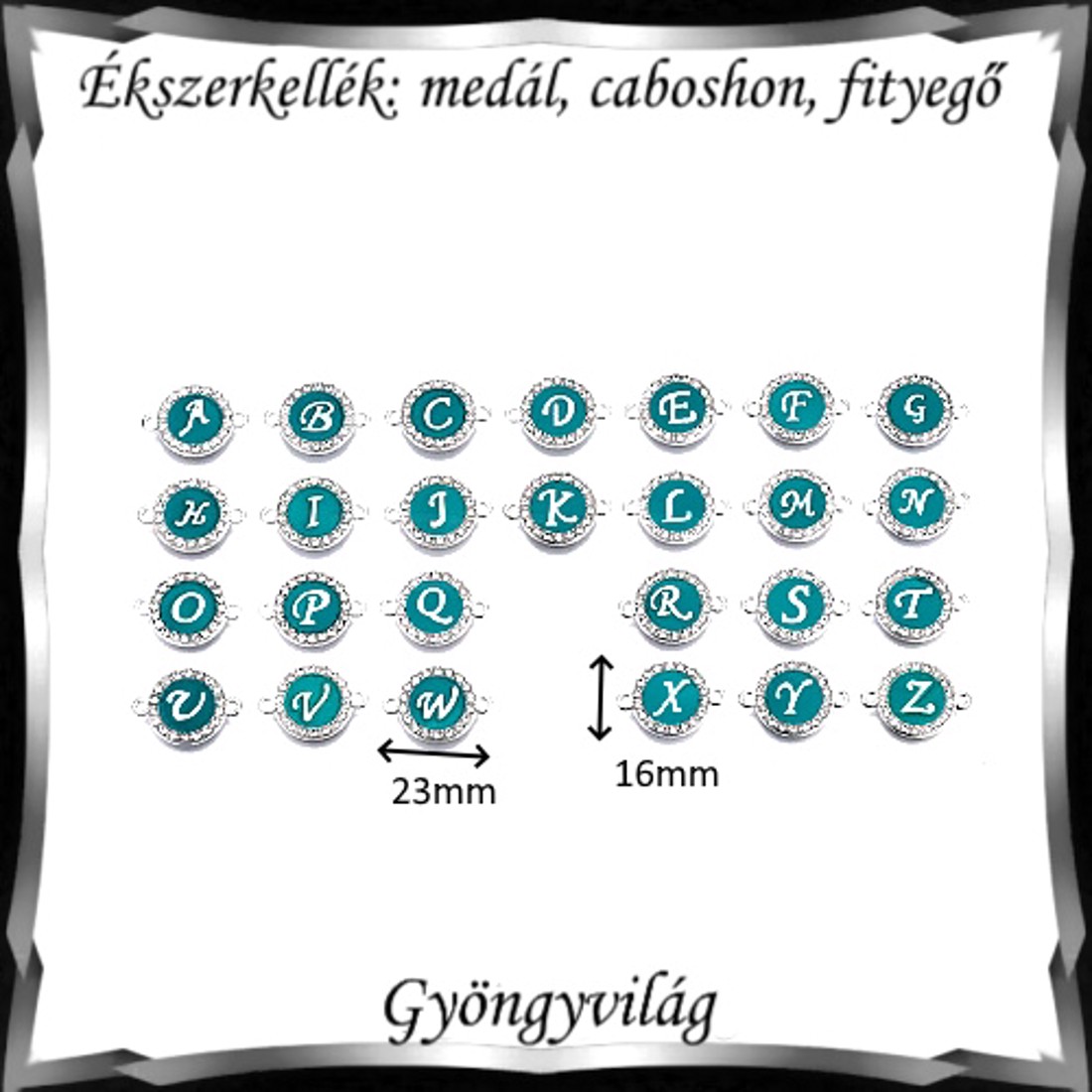 Accesorii bijuterii: pandantiv, cabochon, pandantiv BMCF-2-45 1 buc/pachet monogramă -  - Artynos.ro
