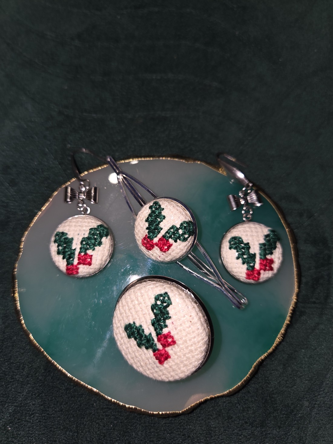 Set de bijuterii festive - crăciun - îmbrăcăminte de crăciun - Artynos.ro