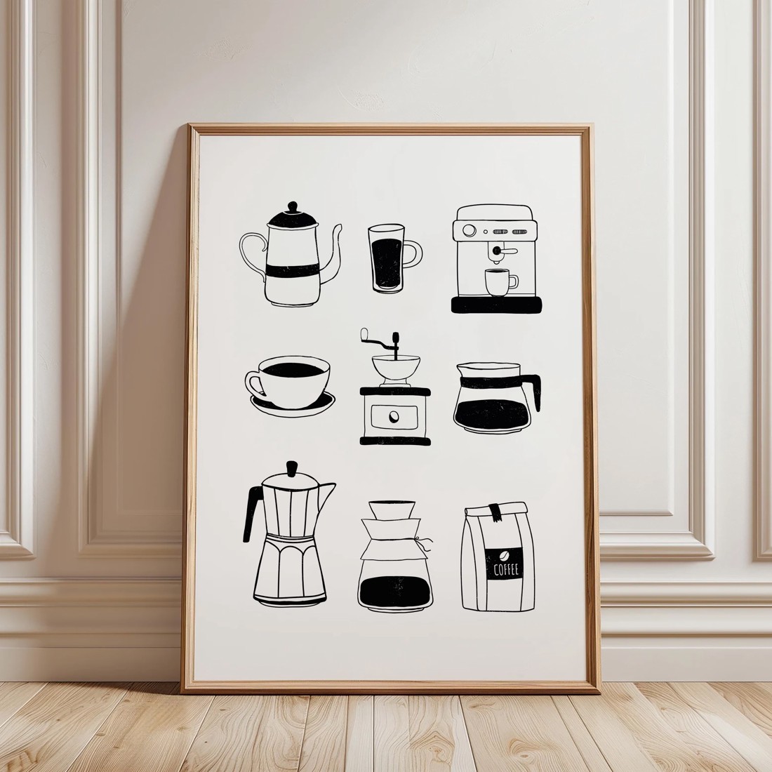 Poster de cafea, decor de perete bucătărie, imagine -  - Artynos.ro