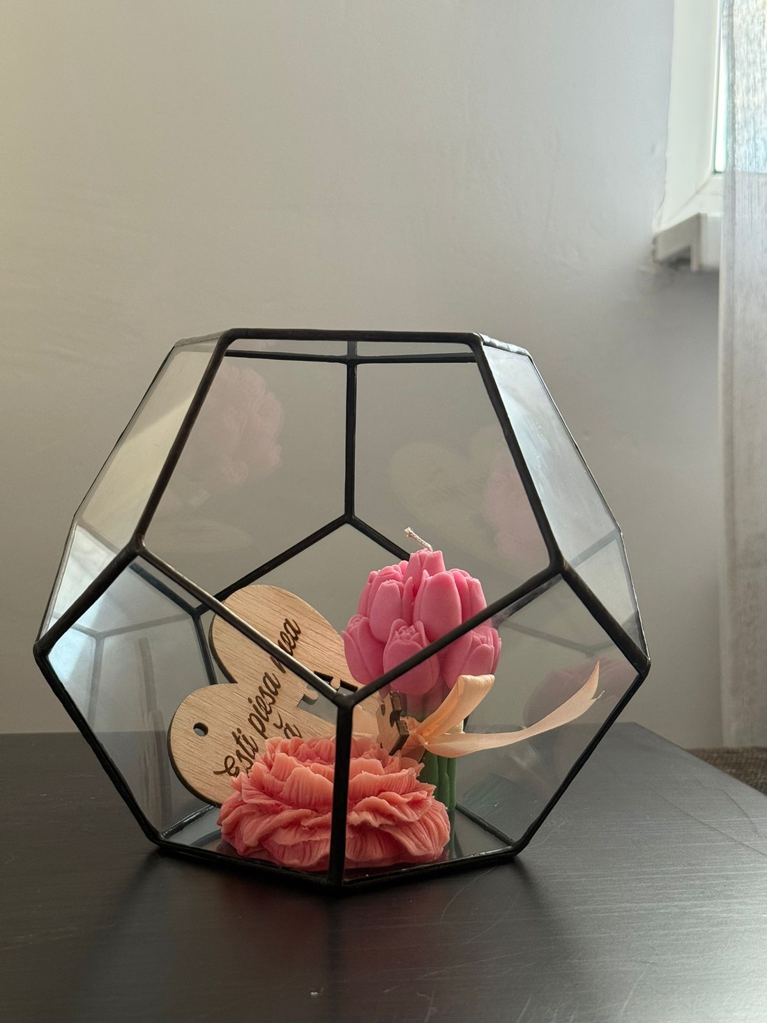 Terariu geometric din sticlă  decor versatil și modern - casă & stil de viață - accesorii pentru decorat casa - decorațiuni de masă și decorațiuni pentru rafturi  - sticle ornamentale - Artynos.ro