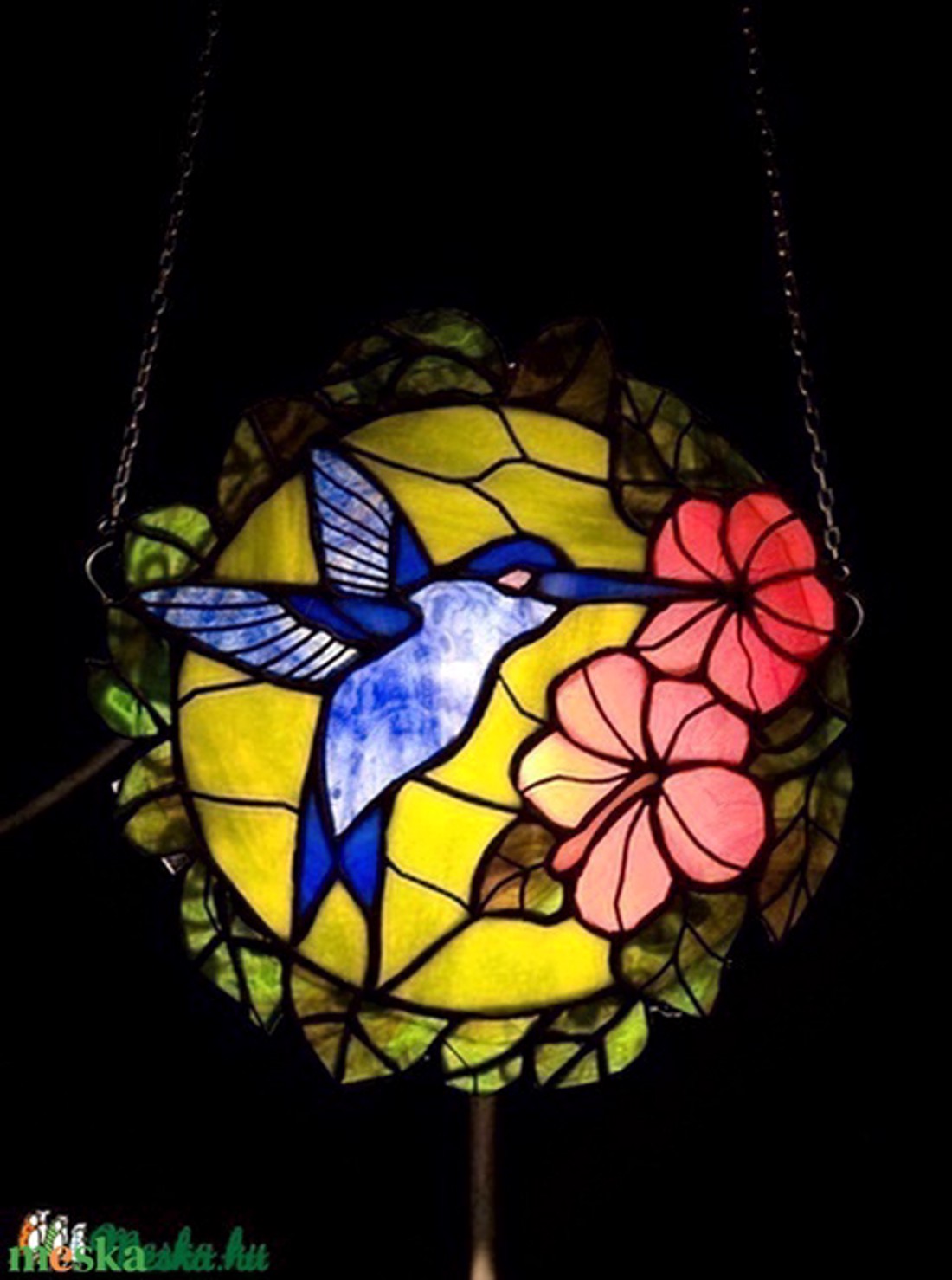 Albastru colibri tiffany fereastră decor - - Artynos.ro Albastru colibri tiffany fereastră decor - - Artynos.ro