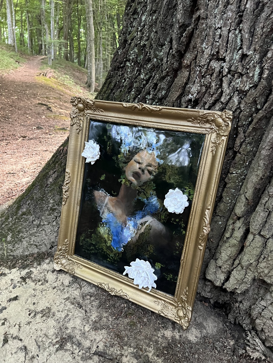Pictură acrilică Tăcerea lui Rusalka -  - Artynos.ro