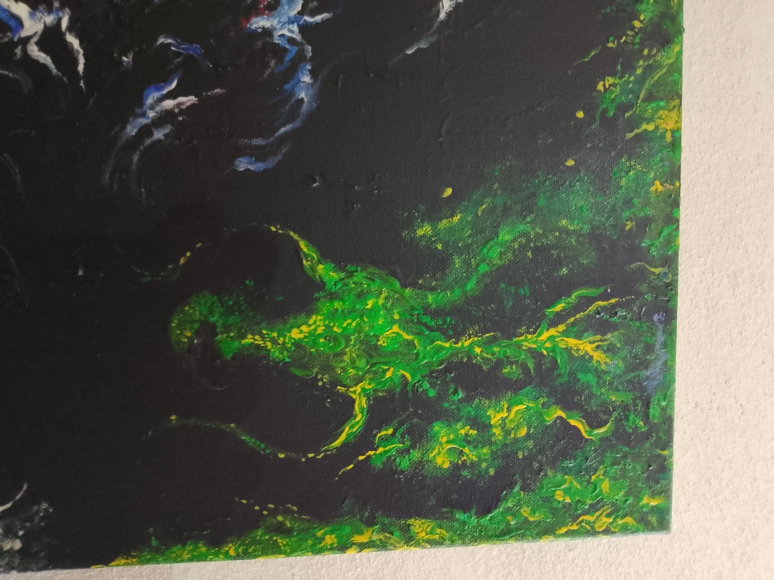 Oceanul primordial - acrilic si tempera pe pânza - arte vizuale și accesorii - picturi - picturi în tehnică mixtă - Artynos.ro Oceanul primordial - acrilic si tempera pe pânza - arte vizuale și accesorii - picturi - picturi în tehnică mixtă - Artynos.ro