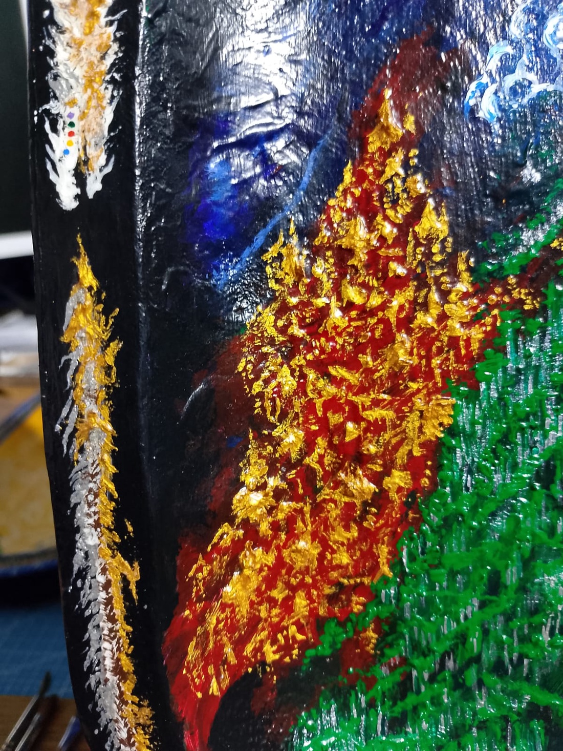 Dragoni asiatici - serie de picturi acrilice pe lemn - casă & stil de viață - decorațiuni de casă - decorațiuni de pereți - decorațiuni suspendate - Artynos.ro