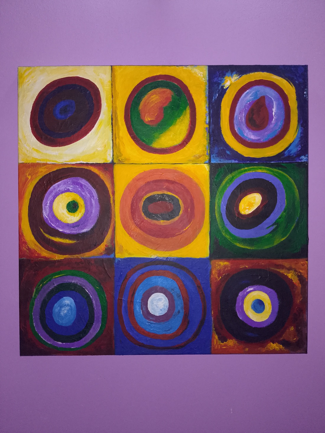 Compoziție abstractă după Kandinsky  - casă & stil de viață - decorațiuni de casă - picturi murale - tablouri/picturi pe pânză - Artynos.ro