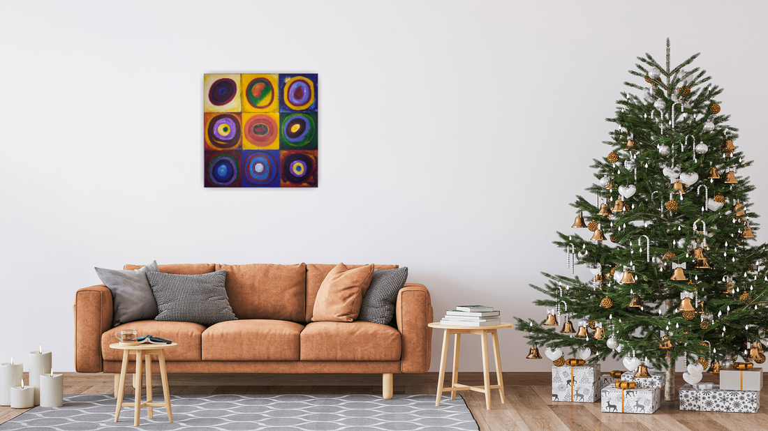 Compoziție abstractă după Kandinsky  - casă & stil de viață - decorațiuni de casă - picturi murale - tablouri/picturi pe pânză - Artynos.ro