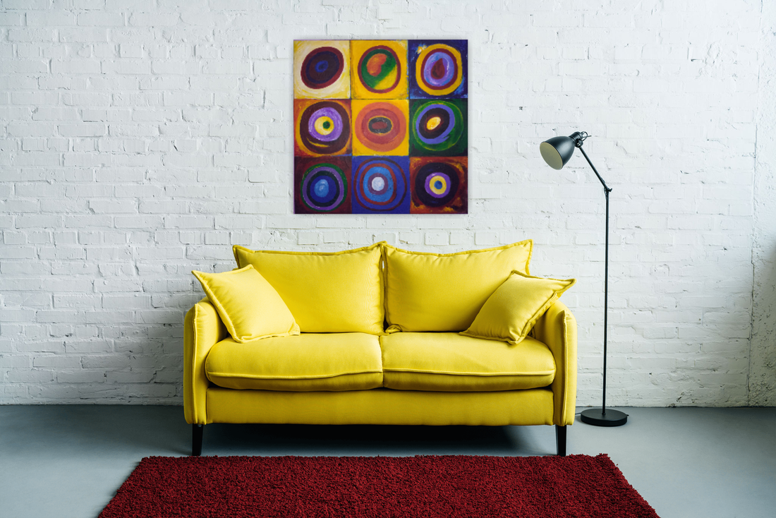 Compoziție abstractă după Kandinsky  - casă & stil de viață - decorațiuni de casă - picturi murale - tablouri/picturi pe pânză - Artynos.ro