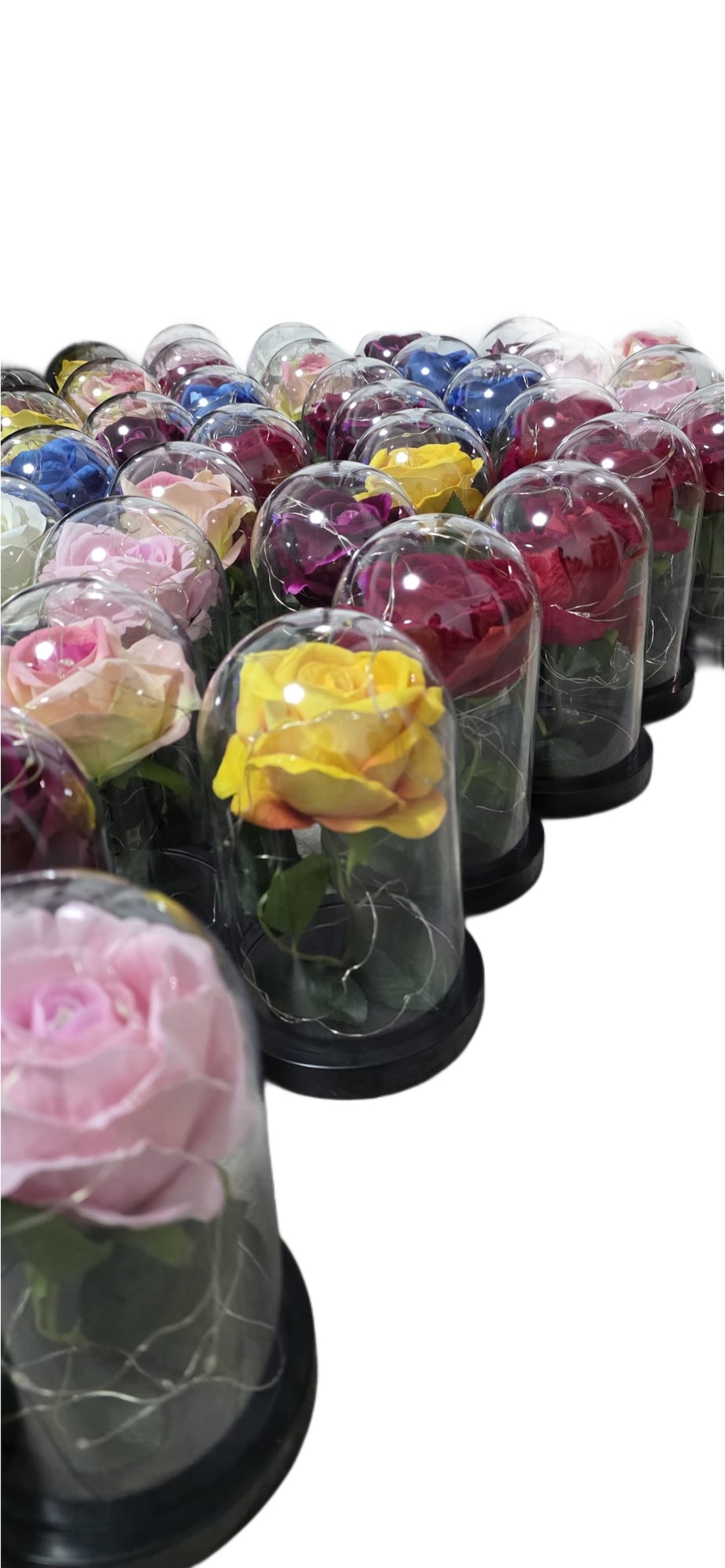 Cupola cu un trandafir si luminite  - accessorii și unelte - accesorii decorative - figurine - Artynos.ro