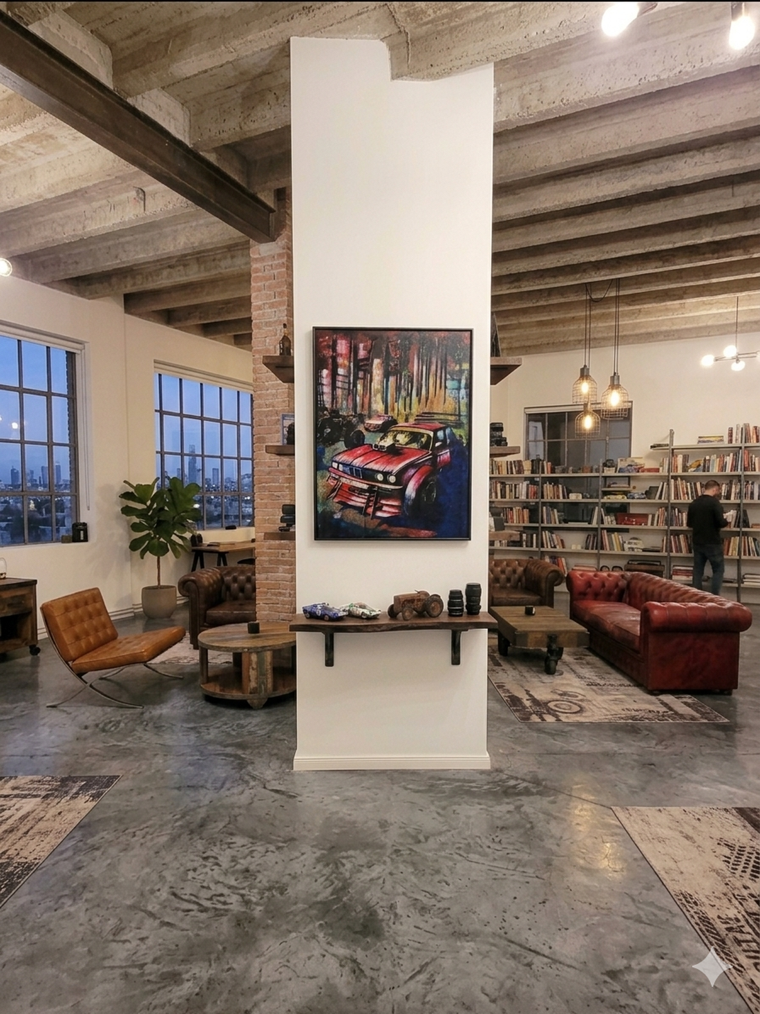 Pictură tehnică mixtă - format A3 - tematică auto - arte vizuale și accesorii  - picturi - picturi în tehnică mixtă - Artynos.ro