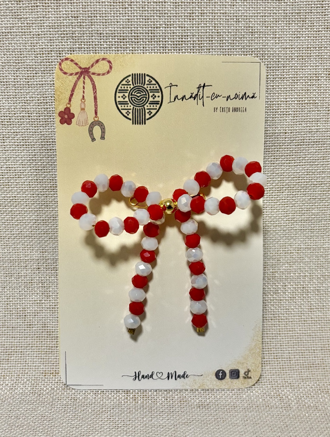 Mărți�or fundiță - bijuterii - mărțișor - Artynos.ro