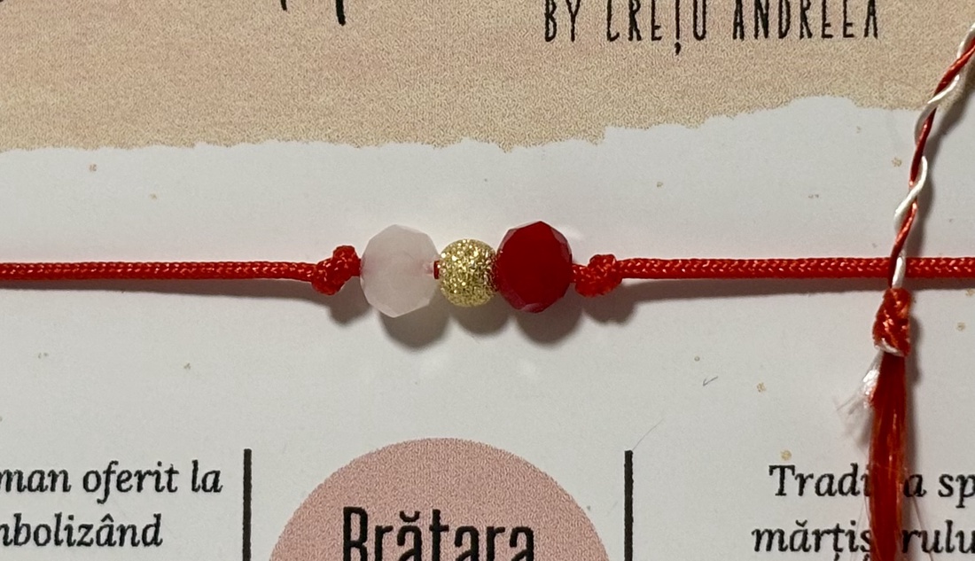 Brățara mărți�or cu biluță de argint - bijuterii - mărțișor - Artynos.ro