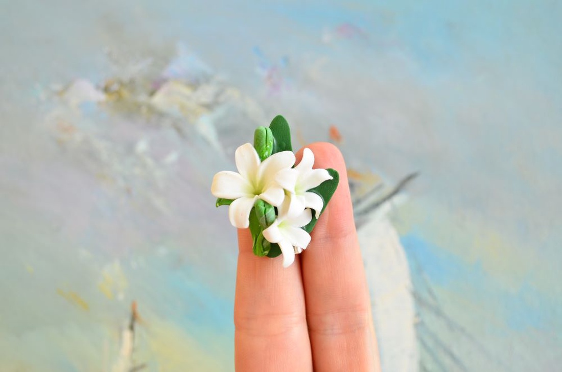 Zambilute albe- Brosa martisor - bijuterii - broșe - Artynos.ro