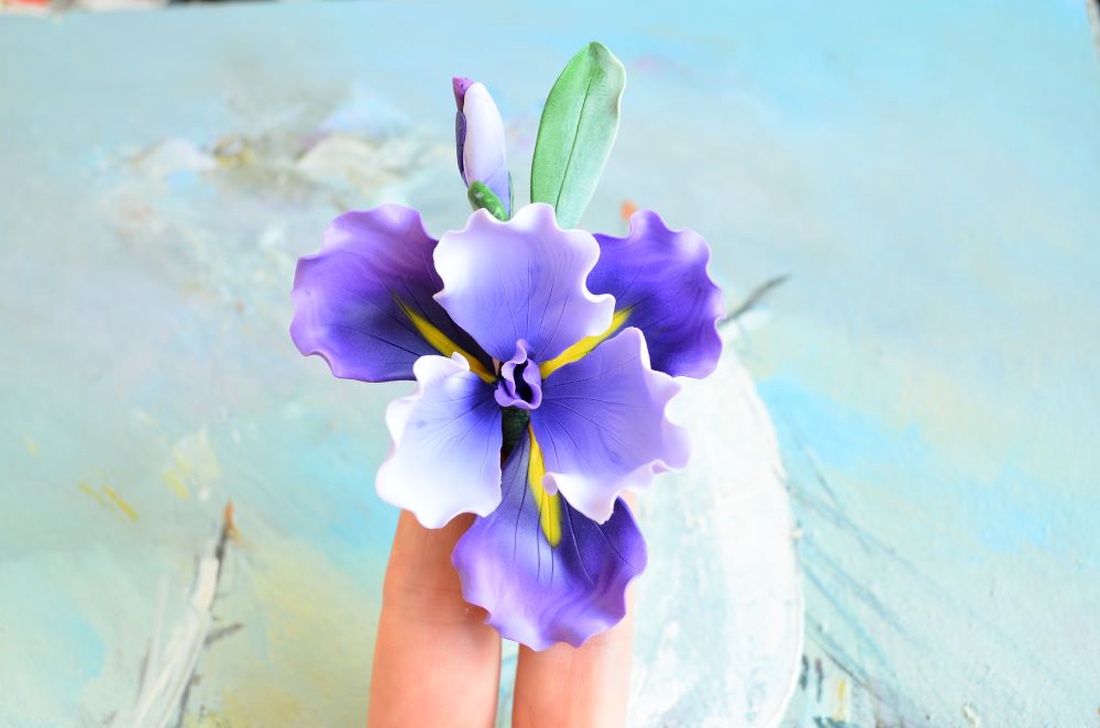 Iris- Brosa mare - bijuterii - broșe - Artynos.ro