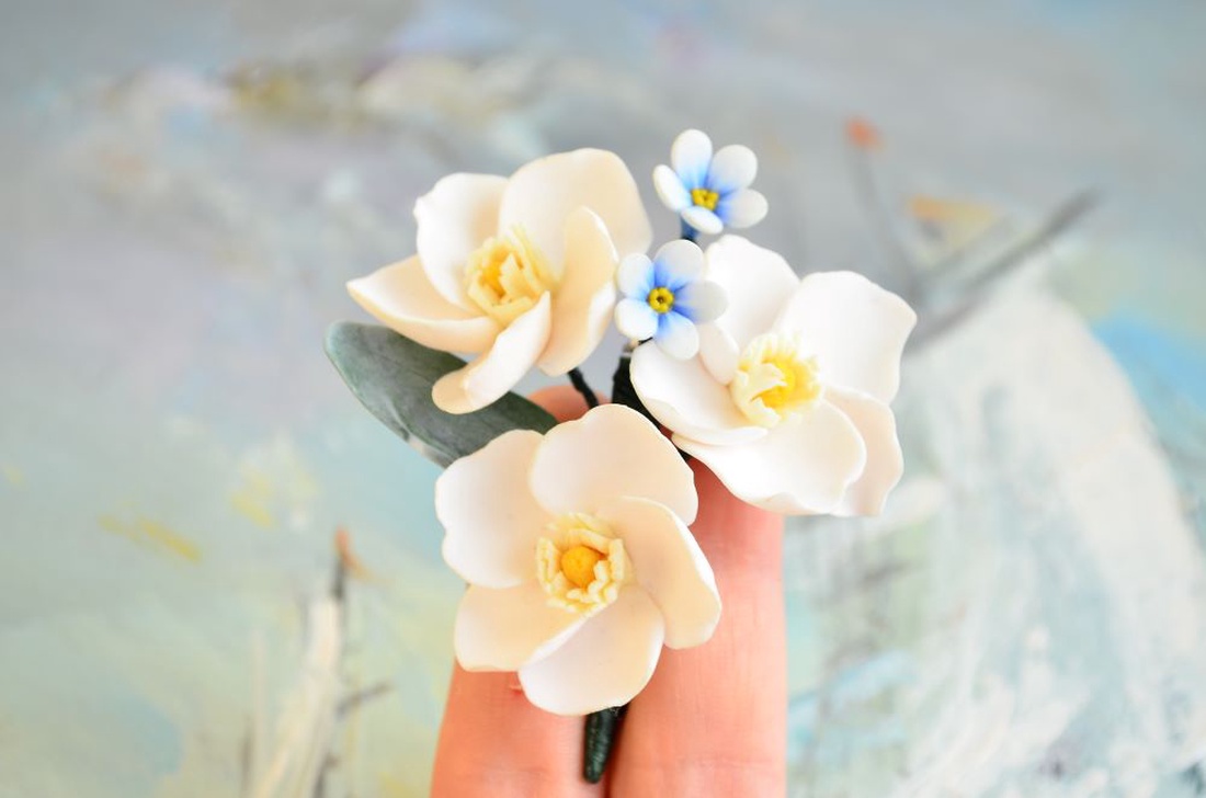 Leandru si nu ma uita- Brosa buchet - bijuterii - broșe - Artynos.ro