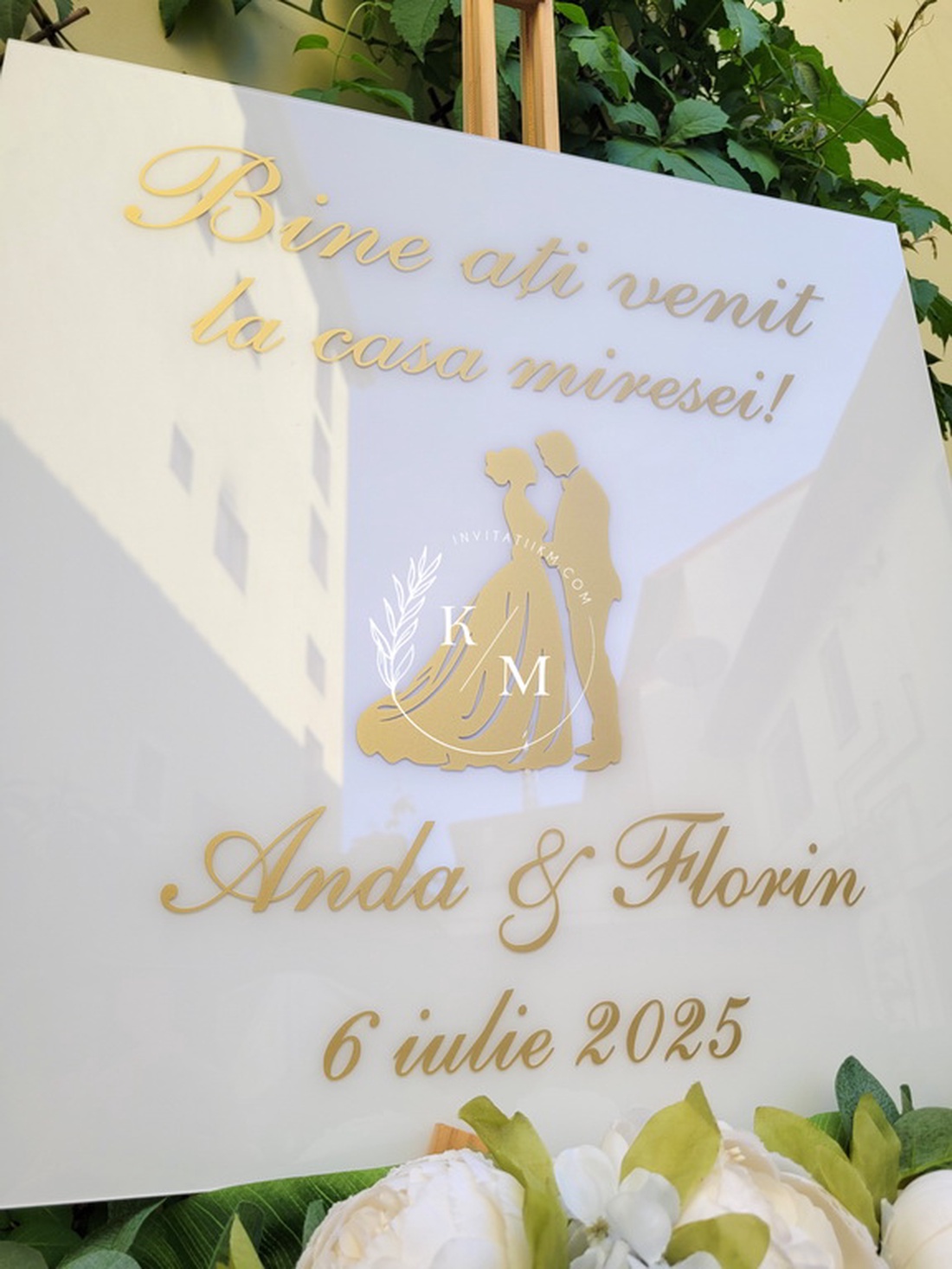 Set Placute Bine ati Venit la Casa Miresei/Mirelui/Nasilor - accesorii nuntă - materiale decor pentru nuntă - tablouri și indicatoare nuntă - Artynos.ro