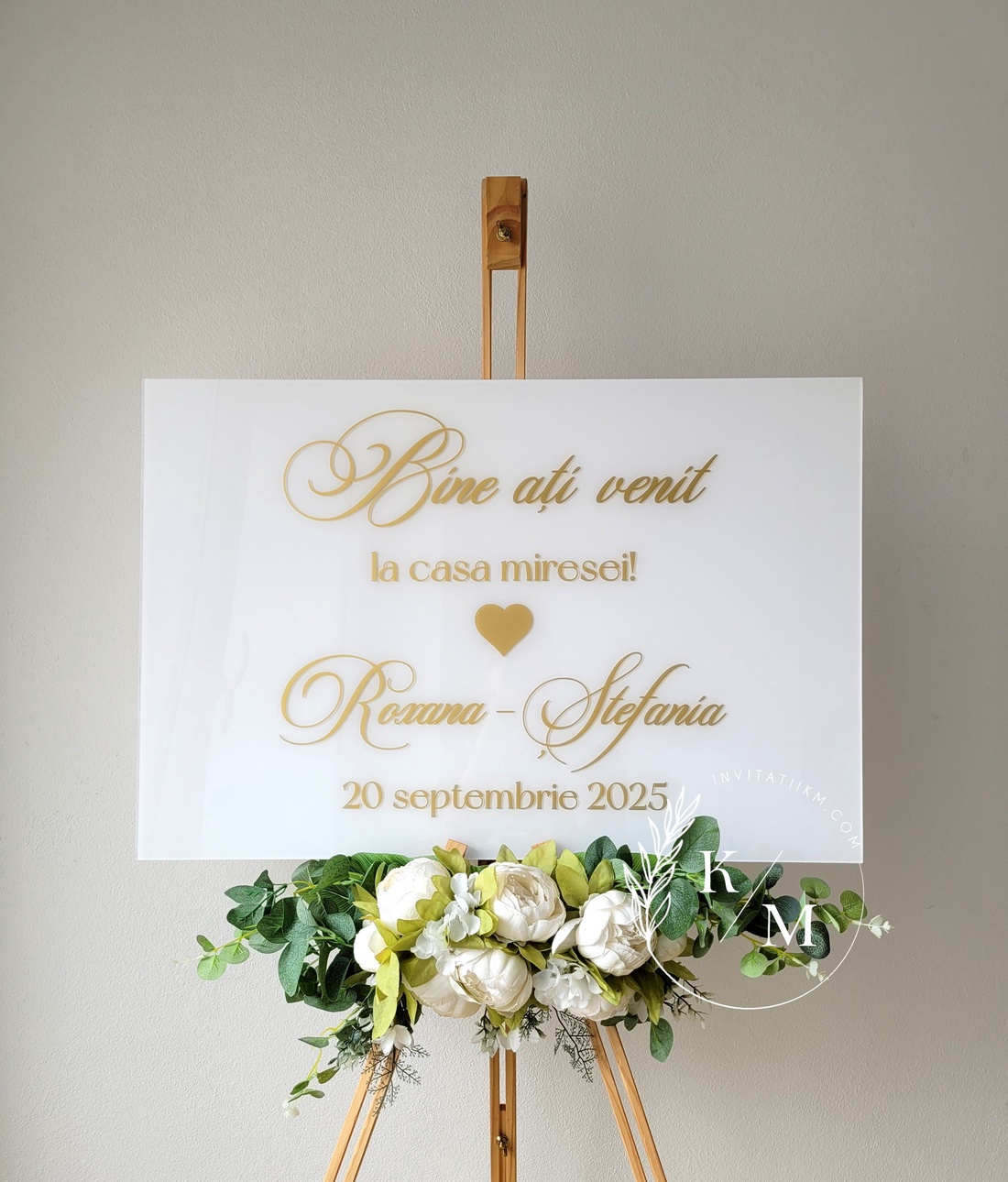 Set Placute Bine ati Venit la Casa Miresei/Mirelui/Nasilor - accesorii nuntă - materiale decor pentru nuntă - tablouri și indicatoare nuntă - Artynos.ro