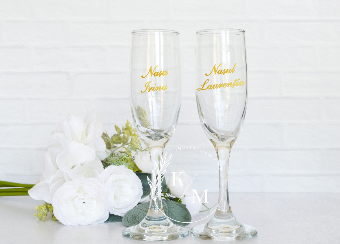 Set 10 stickere personalizate pentru pahare nunta - accesorii nuntă - materiale decor pentru nuntă - decorațiuni nuntă - Artynos.ro