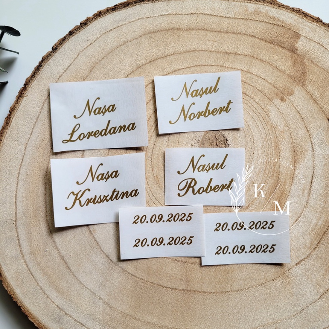 Set 10 stickere personalizate pentru pahare nunta - accesorii nuntă - materiale decor pentru nuntă - decorațiuni nuntă - Artynos.ro