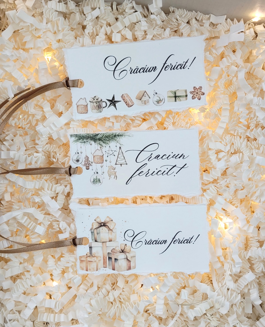Set 12 etichete pentru cadouri de Craciun handmade - accesorii nuntă - amintiri și cadouri de nuntă - mărturii - Artynos.ro