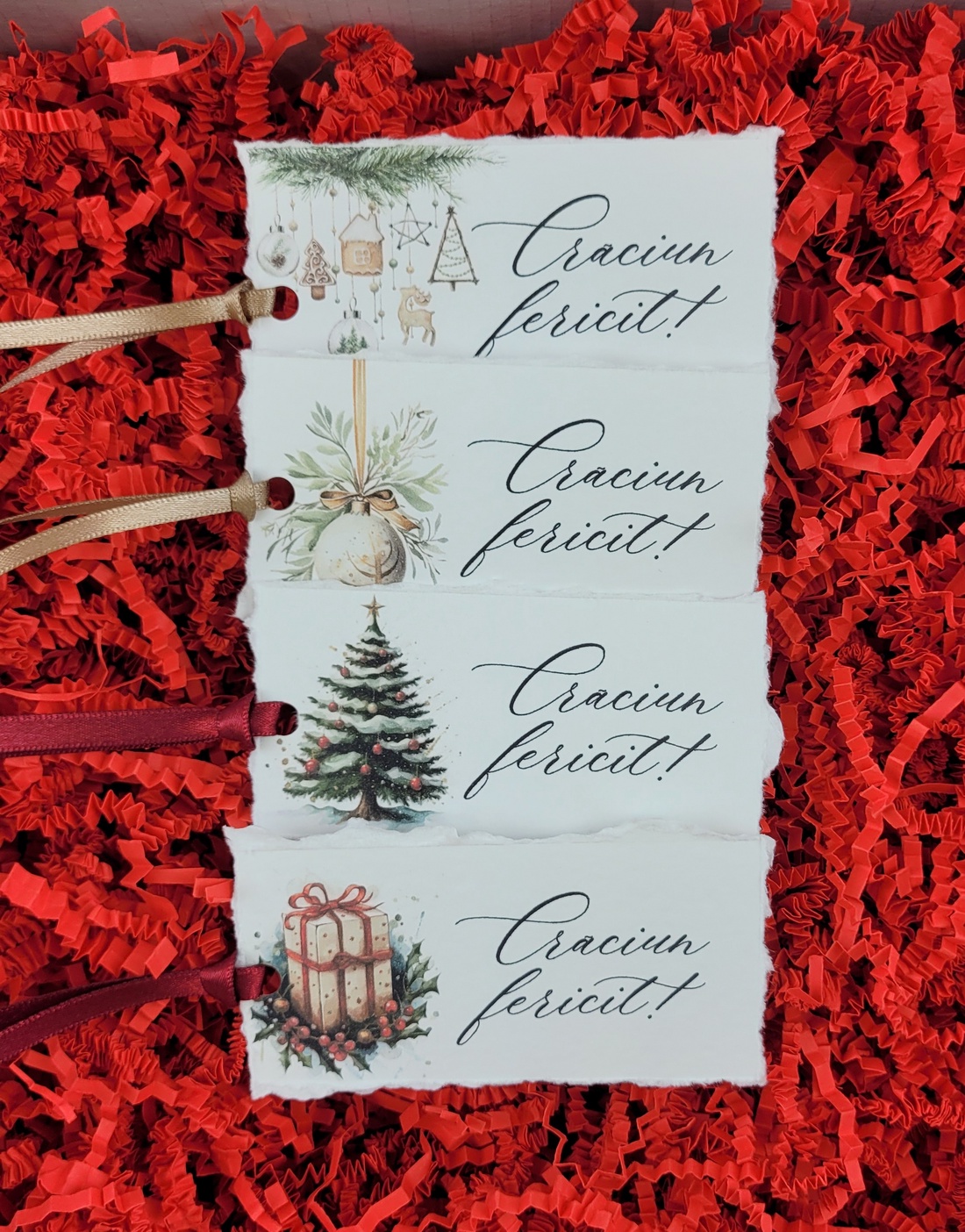 Set 12 etichete pentru cadouri de Craciun handmade - accesorii nuntă - amintiri și cadouri de nuntă - mărturii - Artynos.ro