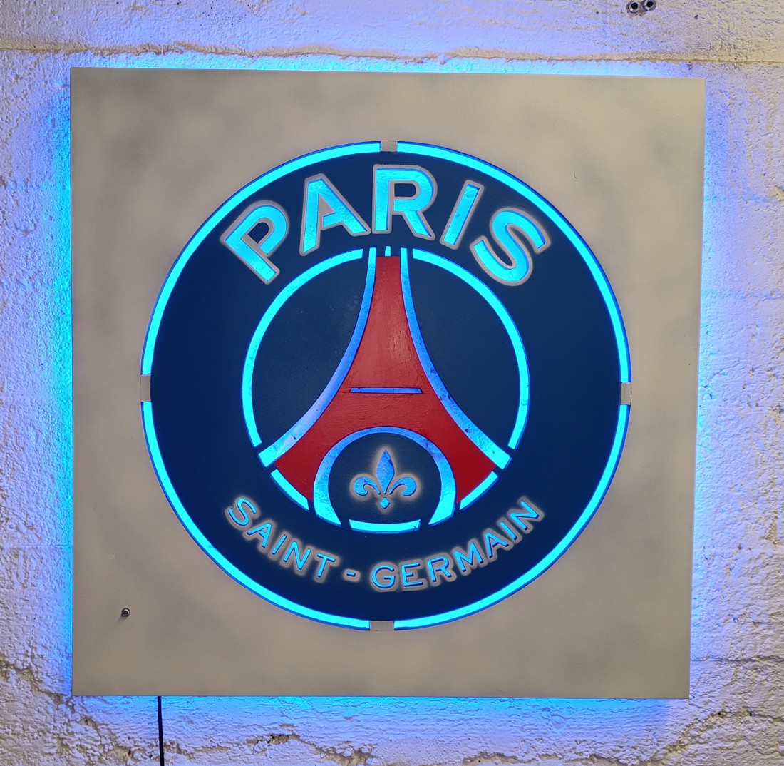 PSG, Paris Saint-Germain fani iluminat mural de perete. -  - Artynos.ro